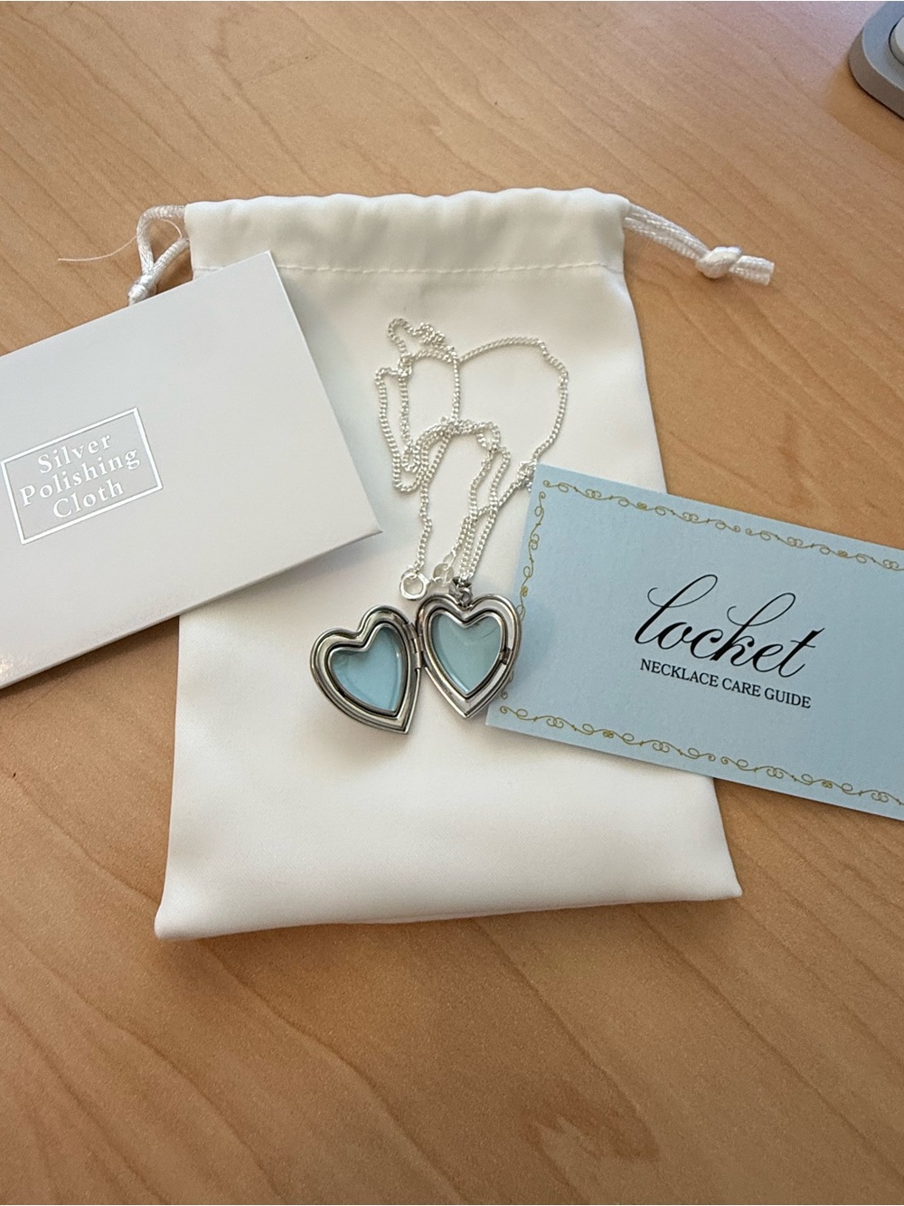 Madison Beer Heart Pendant Necklace with Blue Accent - Picture 2 of 2